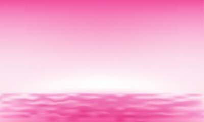 Vector seawater in the ocean and summer pink sky background
