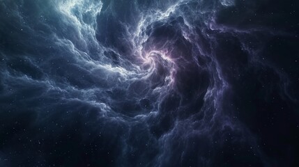 Cosmic smoke spirals in deep space background