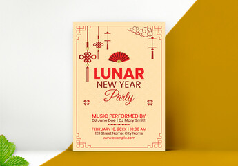 Lunar New Year Party Flyer
