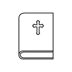 Fototapeta premium Bible icon vector. Religion illustration sign. Faith symbol or logo.