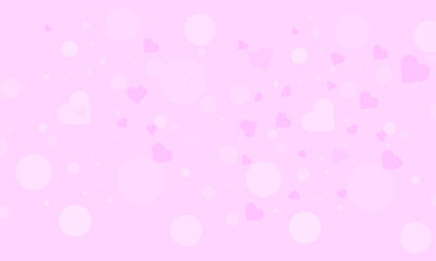 Valentine purple heart bokeh background