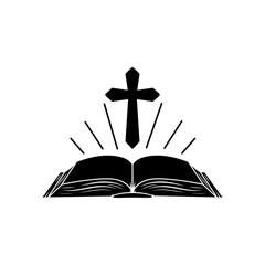 Bible icon vector. Religion illustration sign. Faith symbol or logo.