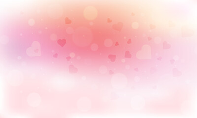 Vector valentine's day wallpaper with blurry element