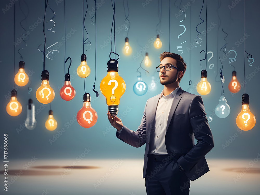 Poster question and answer, q and a or solution to solve a problem,faq frequently asked a question, help or