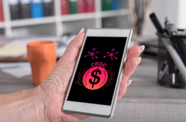 Cbdc concept on a smartphone