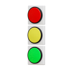 3D traffic light for design