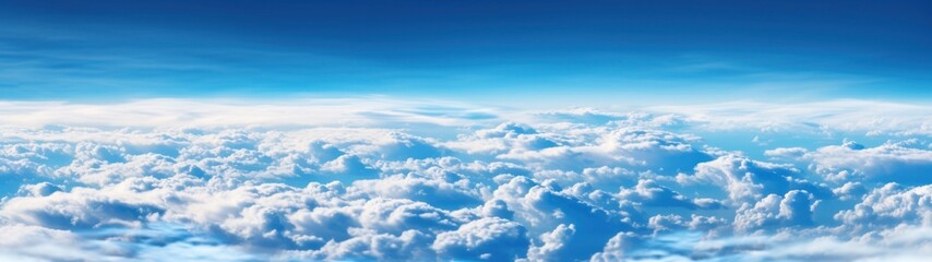Fototapeta na wymiar Beautiful blue sky background with clouds. Heaven