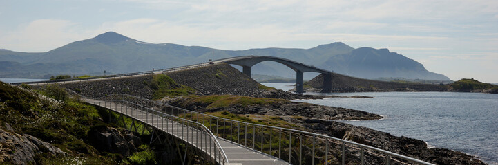 Panorama. Norwegian atlantic road bridge - Storseisundbrua
