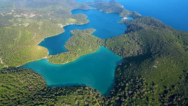 Mljet Island in Croatia. The National Park covers the western part of the island, which many regard as the most alluring in the Adriatic, full of lush and varied Mediterranean vegetation