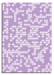 Vertical pink Lilac abstract background with white chamomile flowers, cover, title page of presentation, report, album in A4 format. Template layout for design of printed products. Vector banner