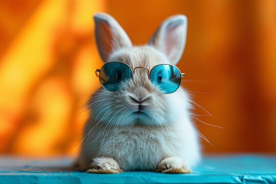 Bunny Bling: Sunglasses and Squinting for the Camera Generative AI