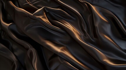 Generative AI : Black Cloth Fabric Backdrop for Object Showcase
