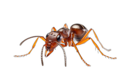 Beautiful Red Ant Isolated on Transparent Background