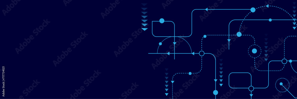 Poster vectors Abstract connecting lines and dots., Social networking, network connection and global communication technology background  