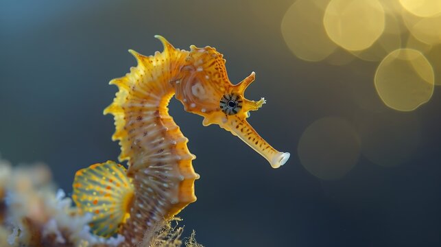 Generative AI : Mediterranean Seahorse - Hippocampus guttulatus