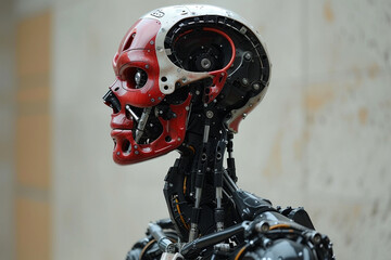 Fototapeta premium Futuristic AI robot