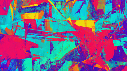 Vibrant Abstract Grunge Artwork Backdrop