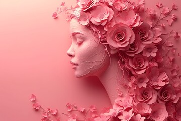 Pink Flower Power: A Monthly Celebration of Feminine Beauty Generative AI