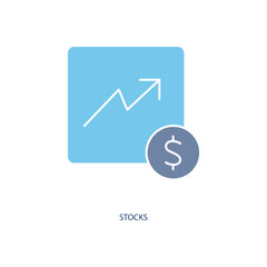 Stock concept line icon. Simple element illustration. Stock concept outline symbol design.
