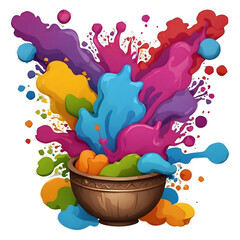 indian festival holi color splashes, abstract watercolor background with splashes