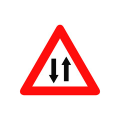 Steep ascent road sign graphic design