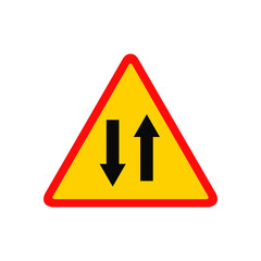 Steep ascent road sign graphic design