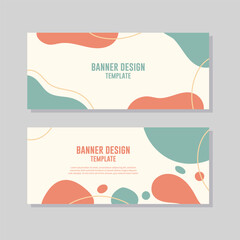 Banners template with abstract background. Vector illustration