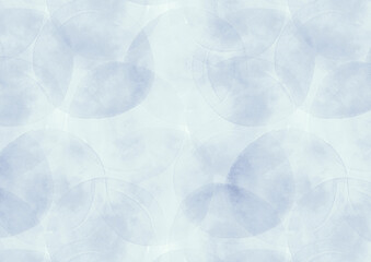 透明感のある水彩の円が重なった背景テクスチャ素材