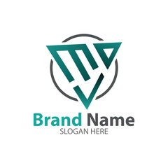 Abstract letter  modern logotype icon design concept. Creative minimalist gradient color logo .