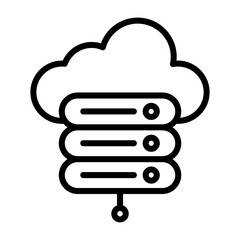 Cloud Storage Vector Icon