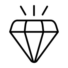 Diamond Vector Icon