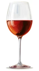 Fotobehang glass of wine vector © charich