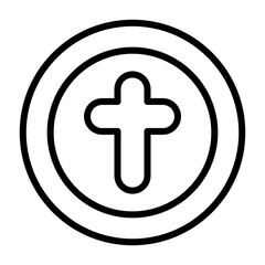 Obraz premium Cross Vector Icon