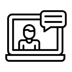  Web Conference Vector Icon