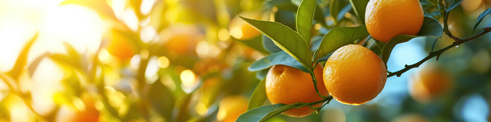 oranges on tree branch