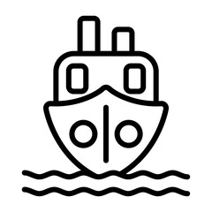 Ship Vector Icon