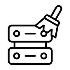 Obraz premium Data Cleansing Vector Icon