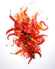 twisting cyclones of spicy chilies