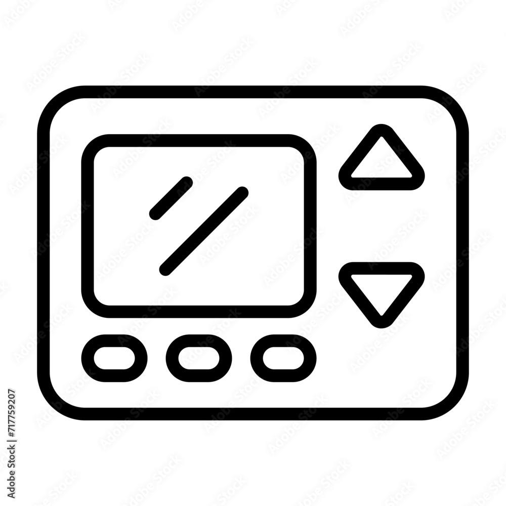 Wall mural Smart Thermostat Vector Icon