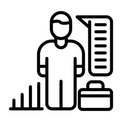 HR Analytics Vector Icon
