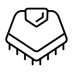Poncho Vector Icon