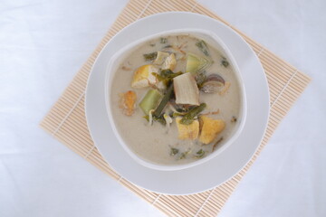Sayur Lodeh or vegetable soup with coconut milk, delicious of traditional indonesian food
