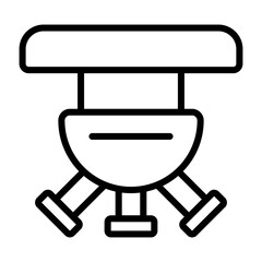 Microscope Lens Vector Icon