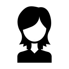 Woman staff icon