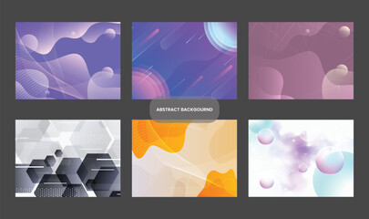 The set of vector background Abstract background colorful background pack vector background - obrazy, fototapety, plakaty