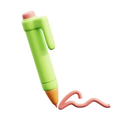 Signature Pen 3D Icon