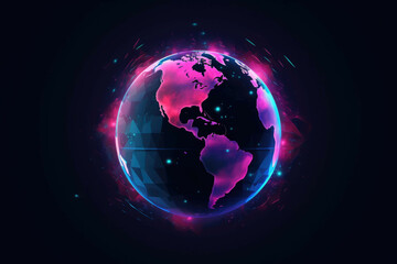 free vector background technology earth abstract icon transparent background