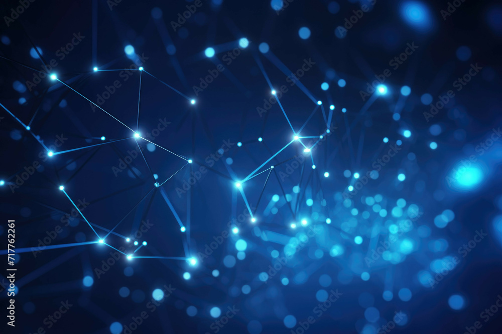 Wall mural background for business in connection with network