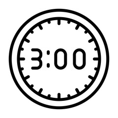 Clock Vector Icon