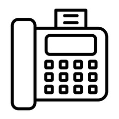 Fax Machine Vector Icon